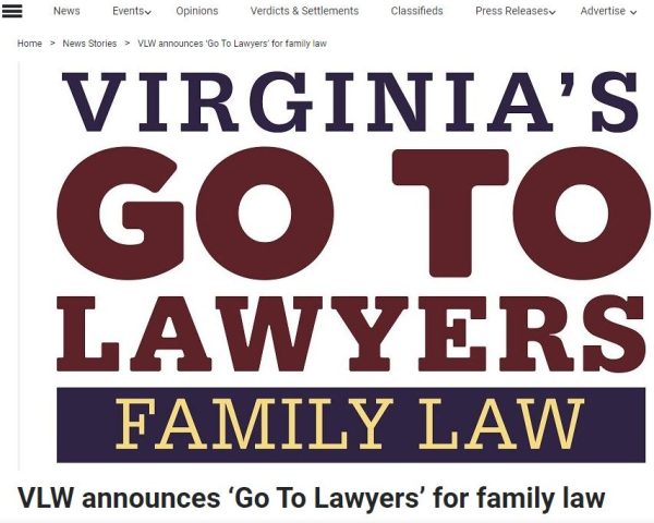 Farrell & Croft Announces Kathleen L. Farrell as a Virginia Lawyers Weekly "Go To Lawyer" for Family Law